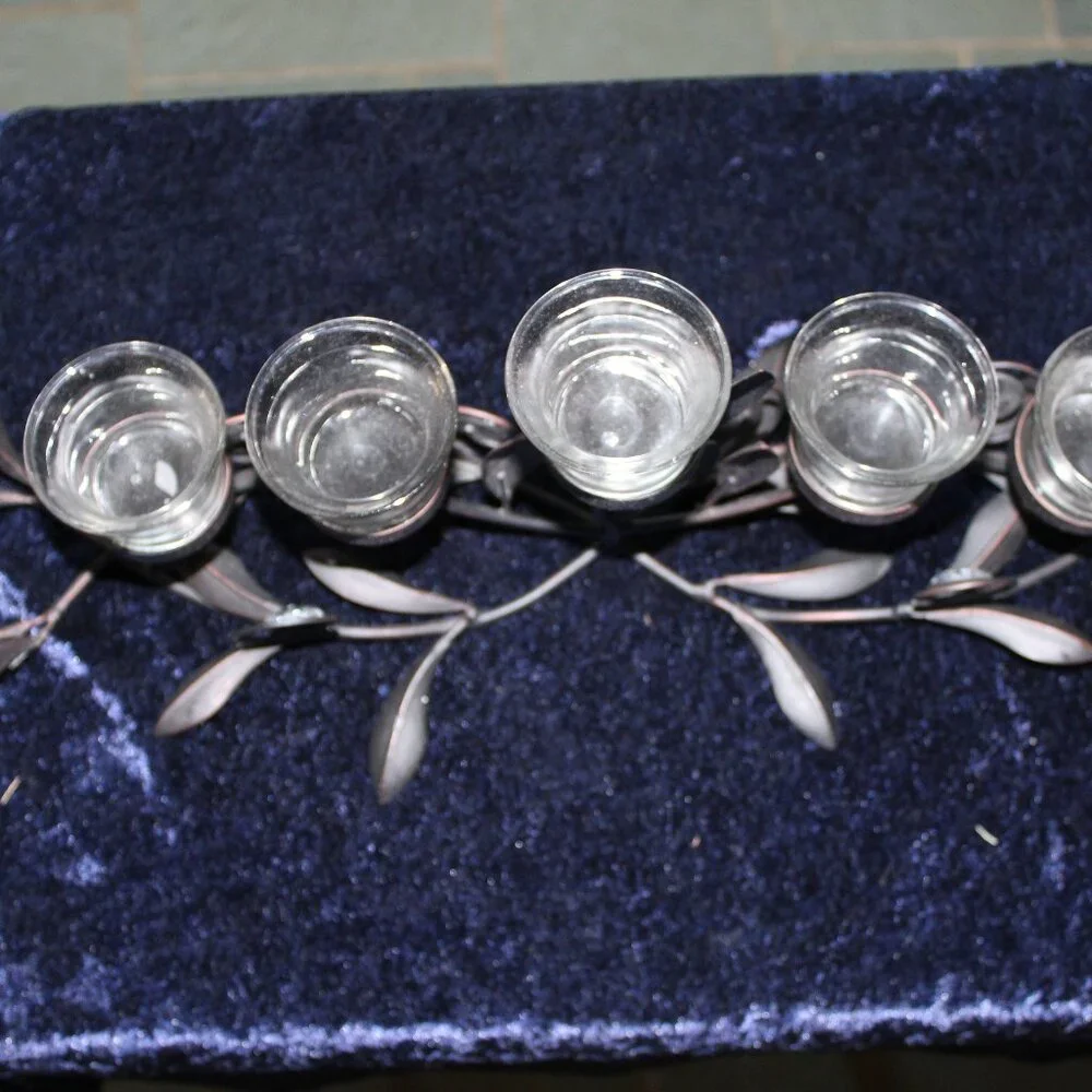 Center piece 5-votive candle holder